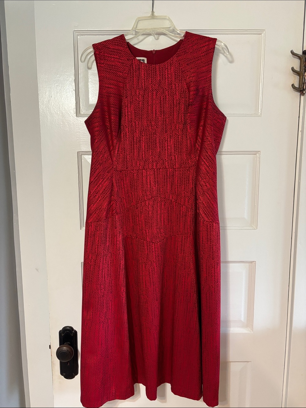 Anne Klein Sleeveless Red A-Line Dress